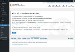 Page screenshot: WP-Optimize &rarr; Cache &rarr; 
				Gzip compression
	