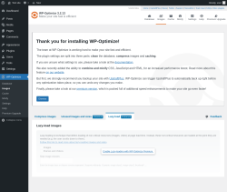 Page screenshot: WP-Optimize &rarr; Images &rarr; 
				Lazy-loadPremium
	