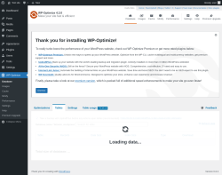 Page screenshot: WP-Optimize → 
				Tables
	