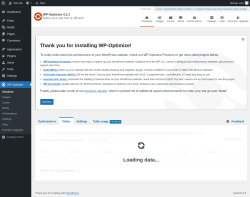 Page screenshot: WP-Optimize &rarr; 
				Tables
	