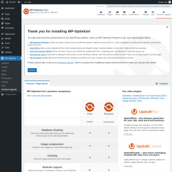 Page screenshot: WP-Optimize &rarr; Premium Upgrade