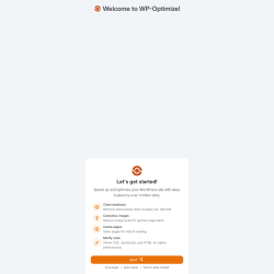 Page screenshot: WP-Optimize