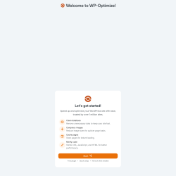 Page screenshot: WP-Optimize &rarr; Settings