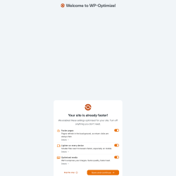 Page screenshot: WP-Optimize