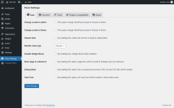 Page screenshot: Parsi Settings