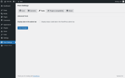 Page screenshot: Parsi Settings &rarr;  Tools