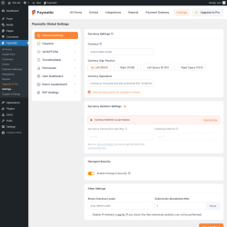 Page screenshot: Paymattic → Settings