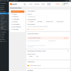 Page screenshot: Paymattic → Settings