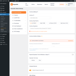 Page screenshot: Paymattic → Settings