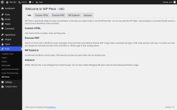 Page screenshot: Tools &rarr; WP Peon