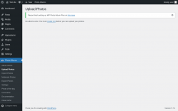 Page screenshot: Photo Albums → Upload Photos