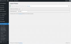Page screenshot: Photo Albums → Import Photos