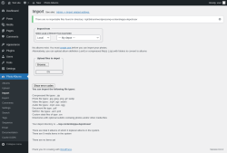 Page screenshot: Photo&thinsp;Albums &rarr; Import