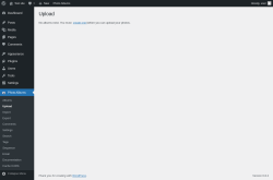 Page screenshot: Photo Albums → Upload