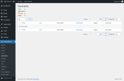 Page screenshot: Photo Albums → Comments