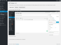 Page screenshot: WPclever &rarr; WP Pixabay