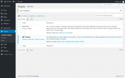 Page screenshot: Plugins &lsaquo; Test site &mdash; WordPress