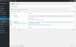Page screenshot: Plugins &lsaquo; Test site &mdash; WordPress