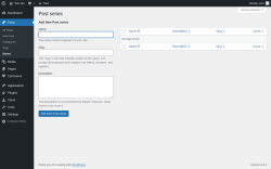 Page screenshot: Posts → Series