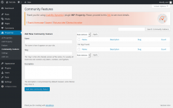 Page screenshot: Properties → Community Feature
