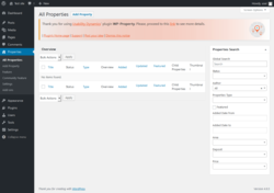 Page screenshot: Properties → All Properties