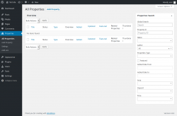 Page screenshot: Properties → All Properties