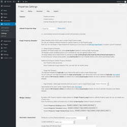 Page screenshot: Properties → Settings
