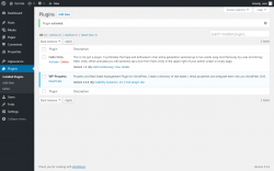 Page screenshot: Plugins ‹ Test site — WordPress