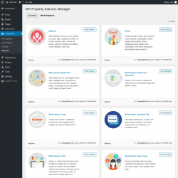 Page screenshot: Properties → Add-ons → More Products