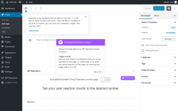 Page screenshot: Add New Post ‹ Test site — WordPress