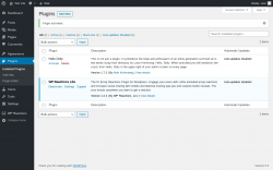 Page screenshot: Plugins ‹ Test site — WordPress
