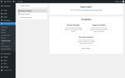 Page screenshot: WP Recipe Maker &rarr; Template Editor