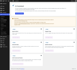 Page screenshot: WP Recipe Maker &rarr; AI Assistant