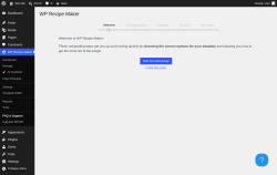 Page screenshot: WP Recipe Maker &rarr; FAQ & Support