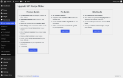 Page screenshot: WP Recipe Maker &rarr; Upgrade WPRM