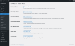 Page screenshot: WP Recipe Maker &rarr; Tools