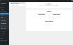 Page screenshot: WP Recipe Maker &rarr; Template Editor