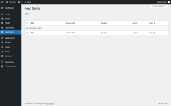 Page screenshot: Feed Items
