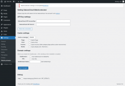 Page screenshot: Settings &rarr; WebAccelerator