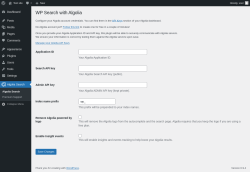 Page screenshot: Algolia Search