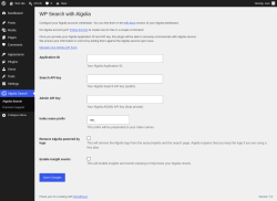 Page screenshot: Algolia Search