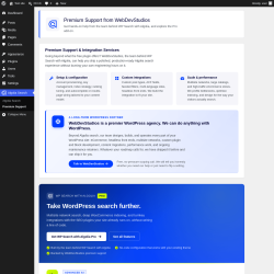 Page screenshot: Algolia Search &rarr; Premium Support