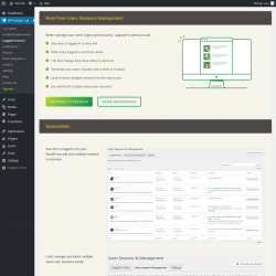 Page screenshot: WP Activity Log &rarr; Logged In Users ⇪