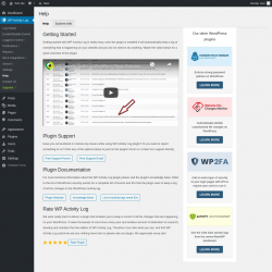 Page screenshot: WP Activity Log &rarr; Help