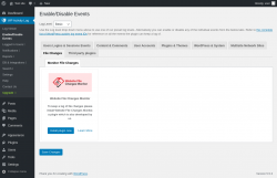 Page screenshot: WP Activity Log &rarr; Enable/Disable Events &rarr; File Changes