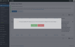 Page screenshot: Activity Log Viewer &lsaquo; Test site &mdash; WordPress