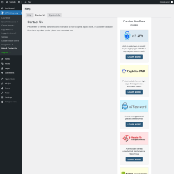 Page screenshot: WP Activity Log &rarr; Help & Contact Us &rarr; Contact Us
