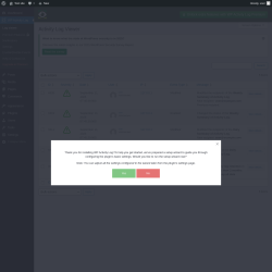 Page screenshot: Activity Log Viewer ‹ Test site — WordPress