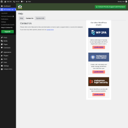 Page screenshot: WP Activity Log &rarr; Help & Contact Us &rarr; Contact Us
