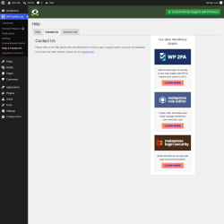 Page screenshot: WP Activity Log &rarr; Help & Contact Us &rarr; Contact Us